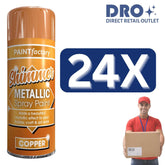 24X - Paint Factory Copper Metallic Spray Paint 200ml